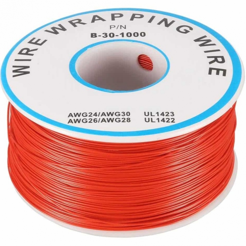 سیم وایرپ WRAPPING حلقه ای قرمز کد B-30-1000 سیم وایرپ WRAPPING حلقه ای قرمز کد B-30-1000