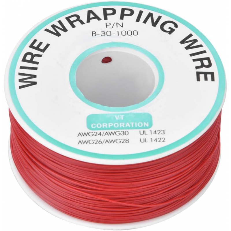 سیم وایرپ WRAPPING حلقه ای قرمز کد B-30-1000 سیم وایرپ WRAPPING حلقه ای قرمز کد B-30-1000