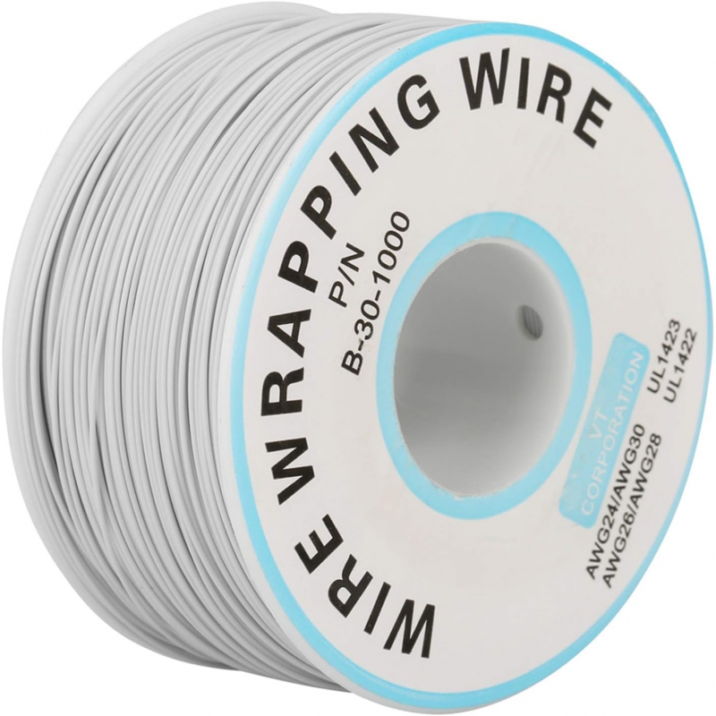 سیم وایرپ WRAPPING حلقه ای سفید کد B-30-1000 سیم وایرپ WRAPPING حلقه ای سفید کد B-30-1000