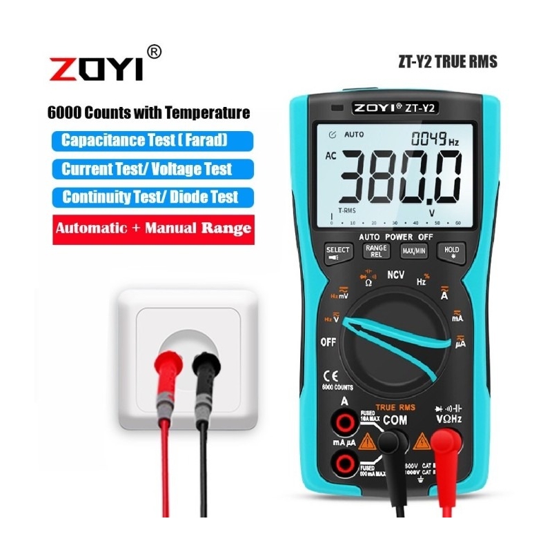 مولتی متر اتورنج دیجیتال ZOYI مدل ZT-Y2