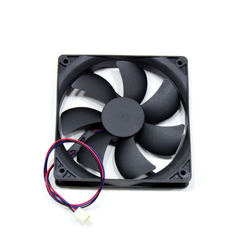 فن 12V سه سیمه سایز 12x12 ضخامت 2.5cm مارک DELTA مدل AUB1212M