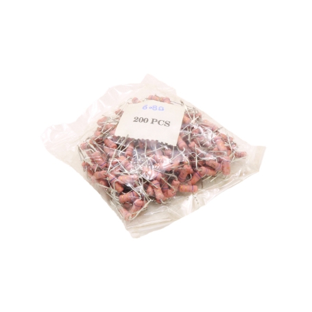 مجموعه 2 عددی مقاومت 6.8 اهم 1w پایه خم بسته200 تایی مجموعه 2 عددی مقاومت 6.8 اهم 1w پایه خم بسته200 تایی