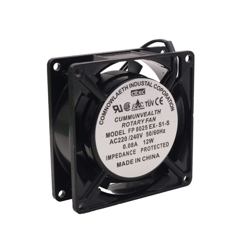 فن 220V فلزی 8x8cm ضخامت 2.5cm فن 220V فلزی 8x8cm ضخامت 2.5cm