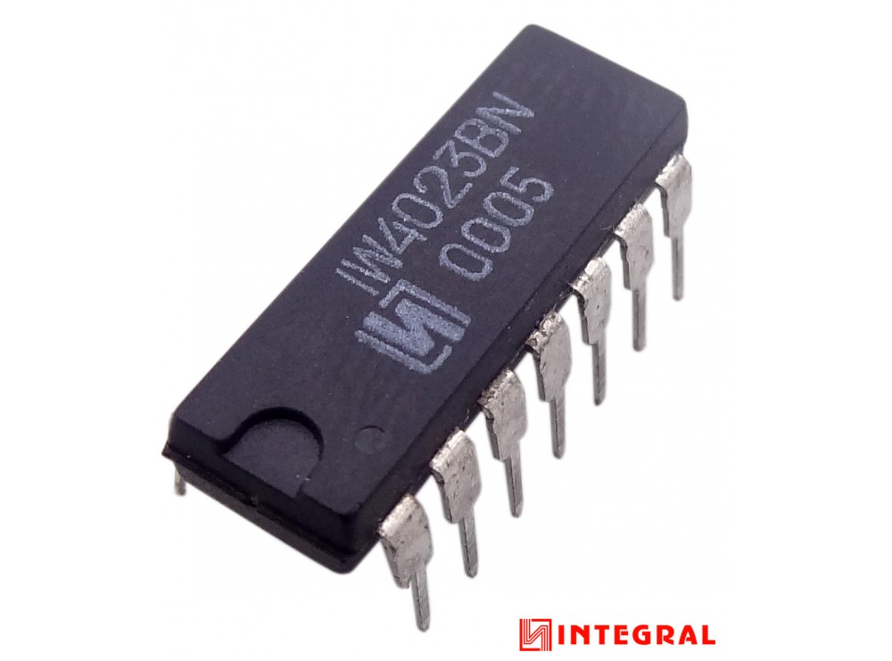 مجموعه 24 عددی تراشه CD4023BN گیت NAND پکیج DIP مارک INTEGRAL مجموعه 24 عددی تراشه CD4023BN گیت NAND پکیج DIP مارک INTEGRAL