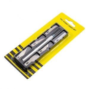 مجموعه 4 عددی کاتر قلمی بدنه فلزی به همراه 6 تیغ یدک