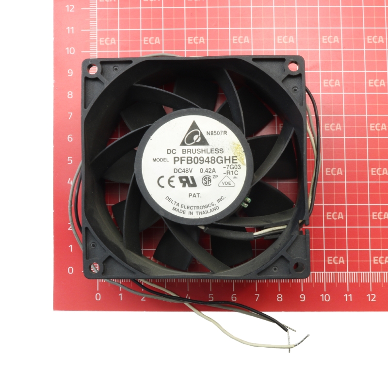 فن 48V سه سیمه سایز 9.2x9.2 مارک DELTA مدل PFB0948GHE فن 48V سه سیمه سایز 9.2x9.2 مارک DELTA مدل PFB0948GHE