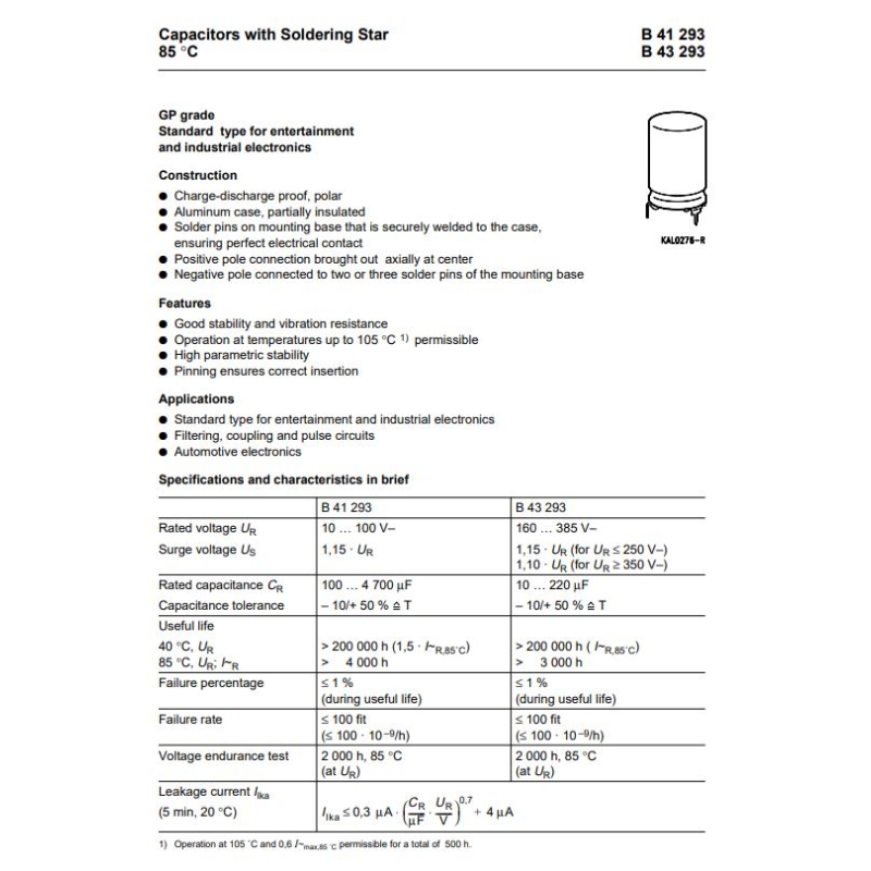 مجموعه 5 عددی خازن الکترولیتی صوتی 150uF / 385V مارک SIEMENS مجموعه 5 عددی خازن الکترولیتی صوتی 150uF / 385V مارک SIEMENS