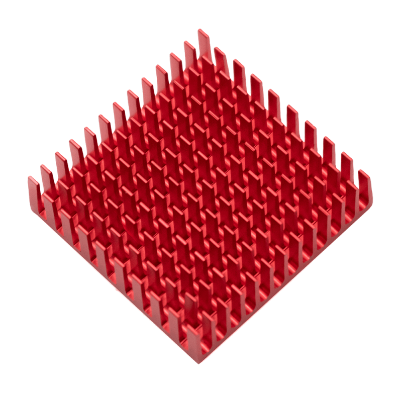 مجموعه 5 عددی هیت سینک سایز 4x4cm مخصوص المان سردکننده رنگ قرمز