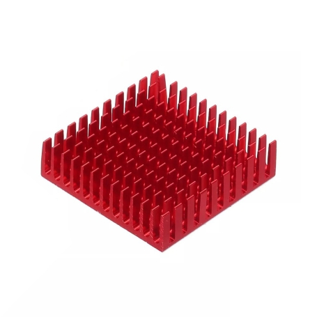 مجموعه 5 عددی هیت سینک سایز 4x4cm مخصوص المان سردکننده رنگ قرمز