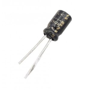 مجموعه 6 عددی خازن الکترولیتی 10uF / 16V ژاپنی مارک ELNA بسته 100 تایی