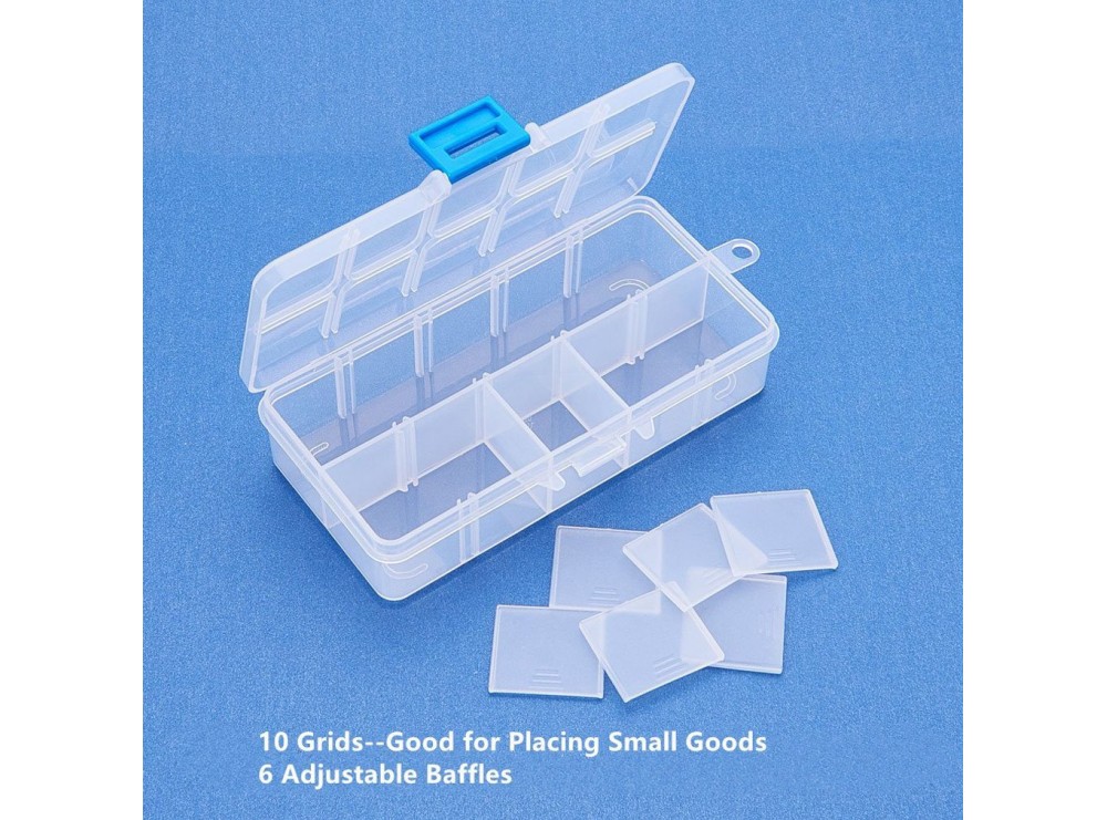 مجموعه 7 عددی جعبه قطعات 10خانه سایز 130x65x20mm مجموعه 7 عددی جعبه قطعات 10خانه سایز 130x65x20mm