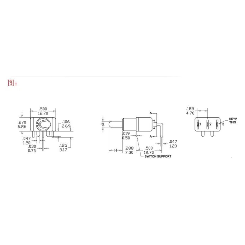 مجموعه 8 عددی کلید کلنگی رایت 2 حالته 3 پایه