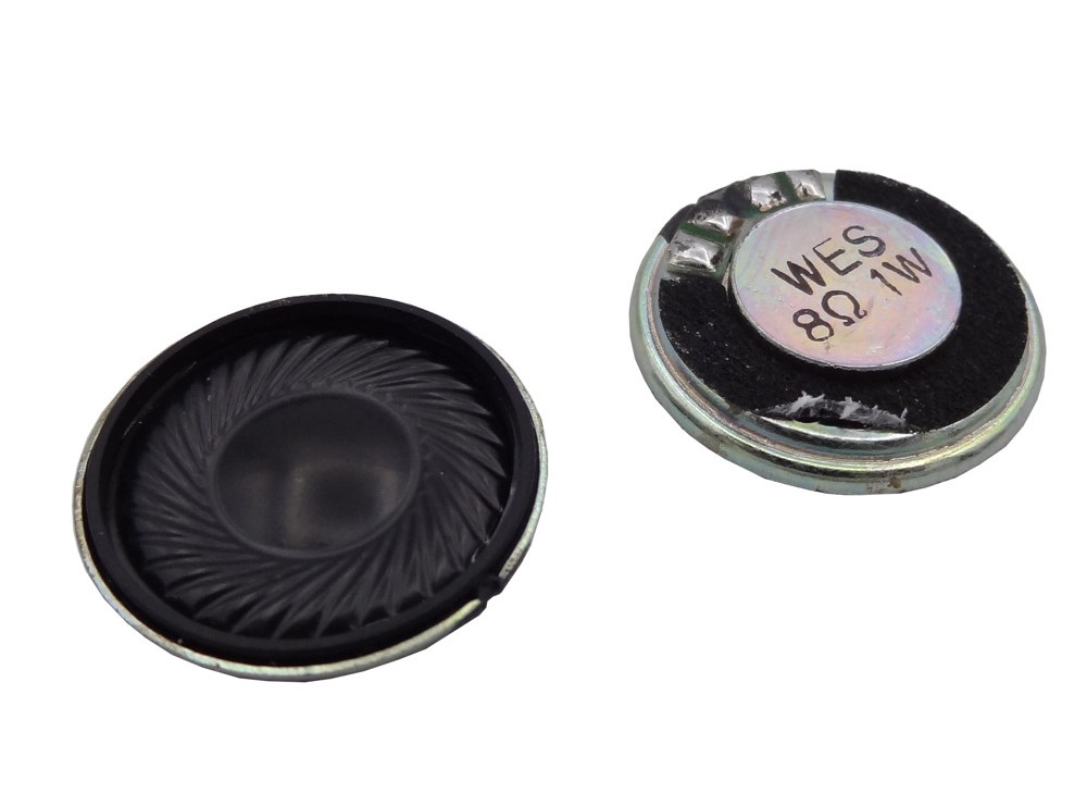 مجموعه 8 عددی بلندگو - اسپیکر 8 اهم1 وات قطر 20mm مجموعه 8 عددی بلندگو - اسپیکر 8 اهم1 وات قطر 20mm