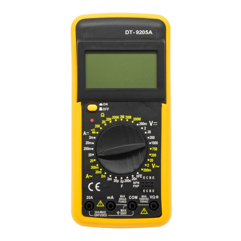 مولتی متر دیجیتال مدل DT-9205A