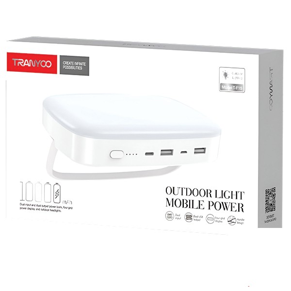 پاوربانک ترانیو مدل F15 ظرفیت 10000 میلی آمپر ساعت