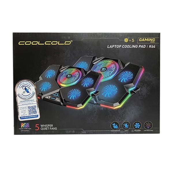 پایه خنک کننده لپ تاپ کول کلد مدل K44-RGB