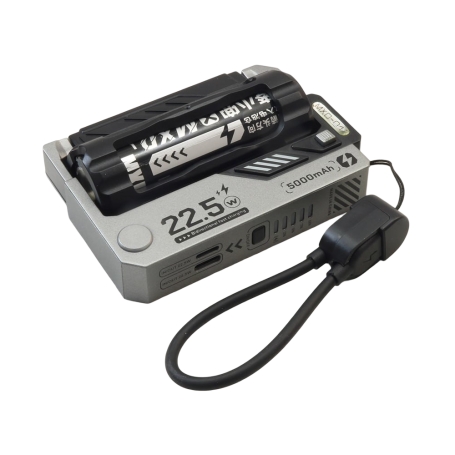 پاوربانک MXD-01 با باتری قابل تعویض و شارژ سریع 22.5 وات