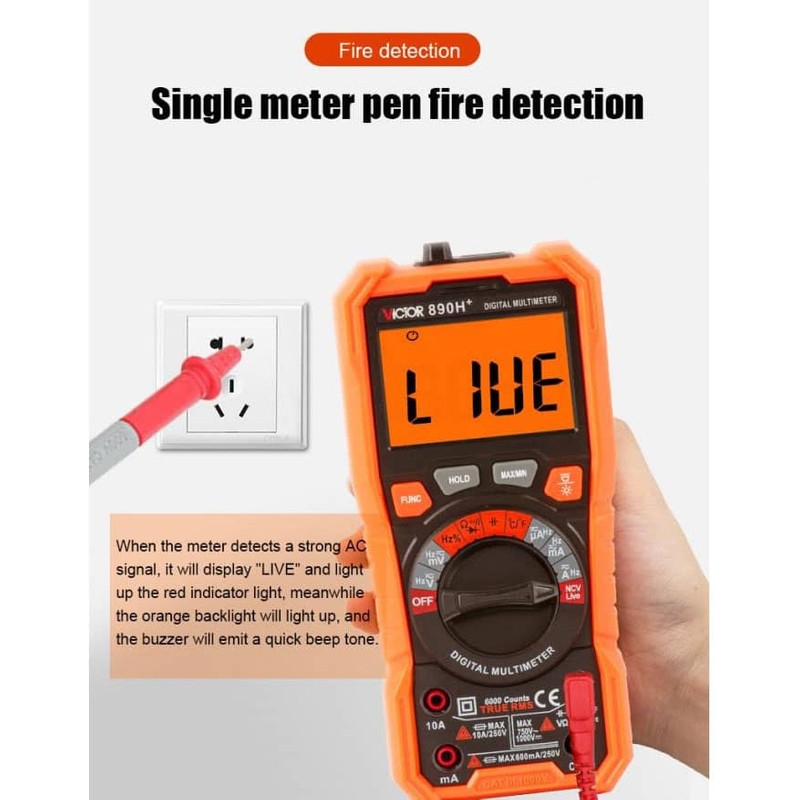 مولتی متر اتورنج دیجیتال ویکتور VICTOR مدل +890H