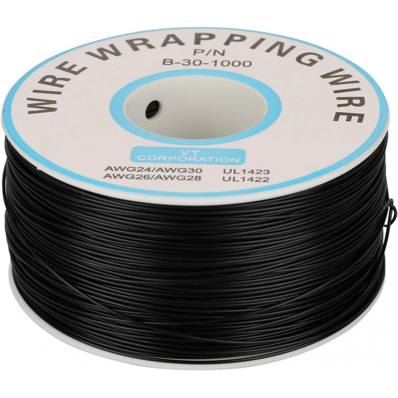 سیم وایرپ WRAPPING حلقه ای مشکی کد B-30-1000 سیم وایرپ WRAPPING حلقه ای مشکی کد B-30-1000