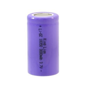 مجموعه 2 عددی باتری لیتیوم یون 3.7v سایز 18350سرتخت 3000mAh مارک King Lion
