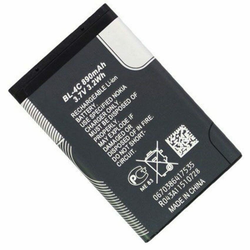 مجموعه 2 عددی باتری Li-ion مدل NOKIA BL-4C 890mAh 3.7V 3.2Wh