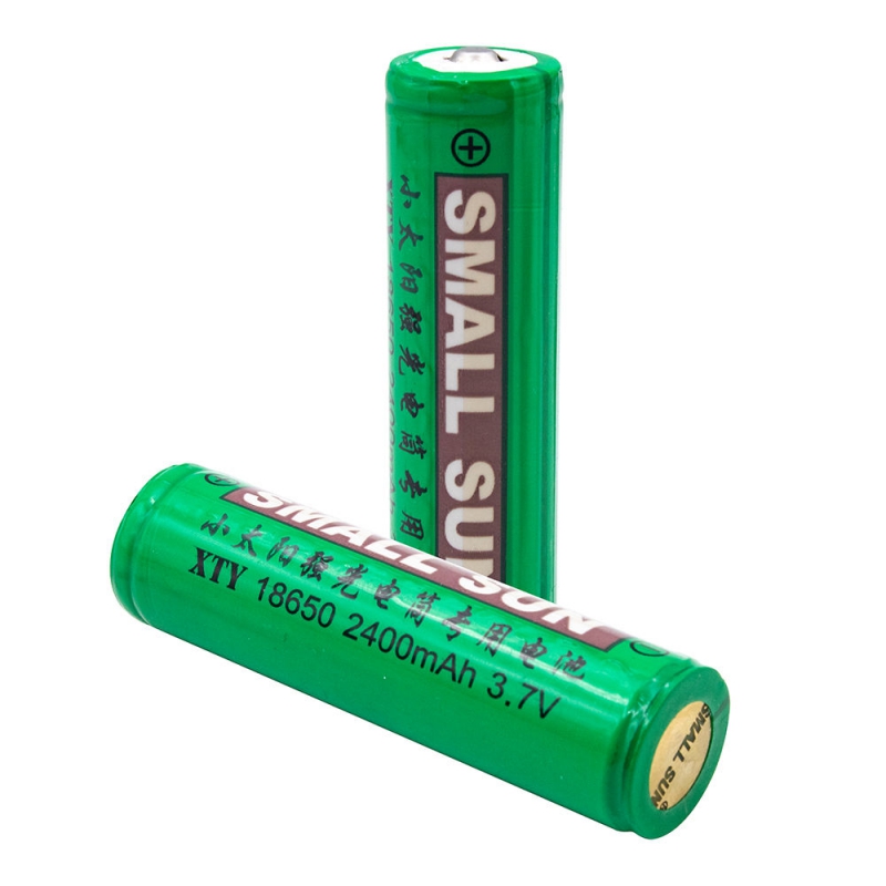باتری لیتیوم یون 3.7v سایز 18650 2400mAh چیپ دار مارک Small Sun باتری لیتیوم یون 3.7v سایز 18650 2400mAh چیپ دار مارک Small Sun