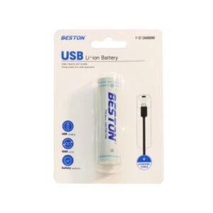 باتری لیتیوم یون 3.7v سایز 18650 قابل شارژ 7400mWh مارک BESTON با ورودی USB Type-C