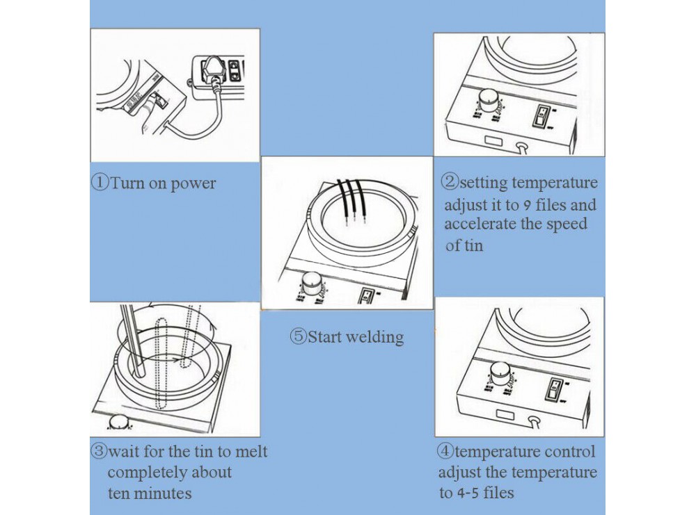 وان قلع گرد 3.8 سانت 100W
