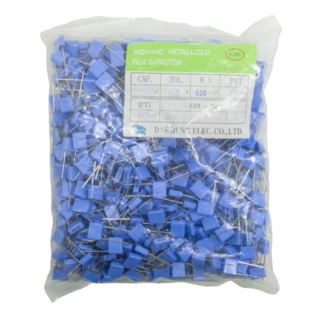 خازن 3.9nF / 630V MKT بسته 500 تایی خازن 3.9nF / 630V MKT بسته 500 تایی