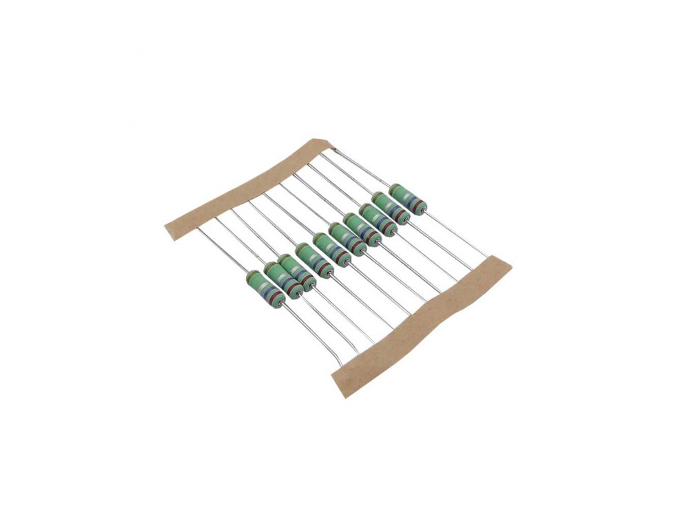 مجموعه 7 عددی مقاومت متال اکسید 22K اهم 1W کره ای مارک ABCO سری MORS بسته 50 تایی مجموعه 7 عددی مقاومت متال اکسید 22K اهم 1W کره ای مارک ABCO سری MORS بسته 50 تایی
