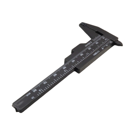 مجموعه 7 عددی مینی کولیس پلاستیکی 8 سانتی متری مشکی