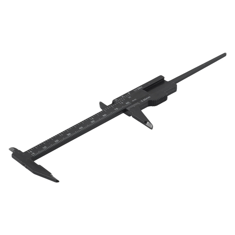 مجموعه 7 عددی مینی کولیس پلاستیکی 8 سانتی متری مشکی