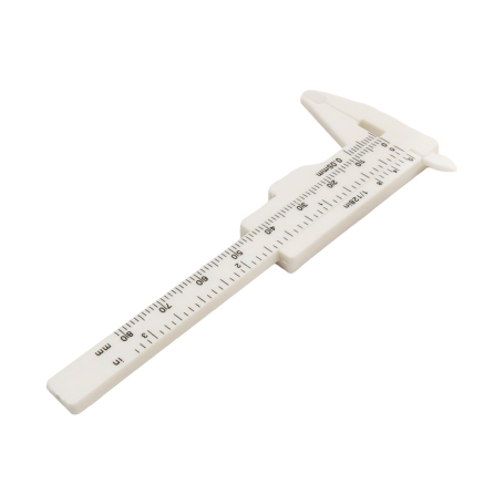 مجموعه 7 عددی مینی کولیس پلاستیکی 8 سانتی متری سفید