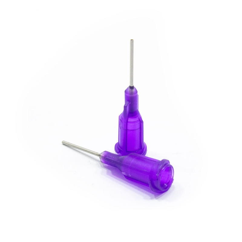 مجموعه 8 عددی نازل (سوزن) 21G بنفش مخصوص سرنگ های قلع و خمیر فلاکس