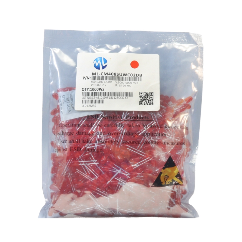 LED اوال قرمز 5mm تابلو روانی مارک ML بسته1000 تایی LED اوال قرمز 5mm تابلو روانی مارک ML بسته1000 تایی