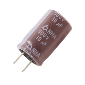 مجموعه 12 عددی خازن الکترولیتی 10uF / 500V کره ای مارک SAMYOUNG (SLC)