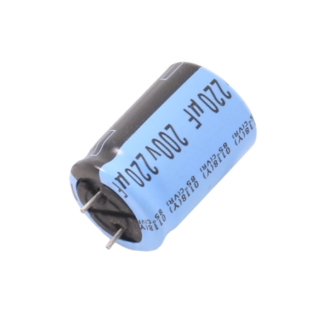 مجموعه 12 عددی خازن الکترولیتی 220uF / 200V تایوانی مارک TAICON با طول عمر بالا