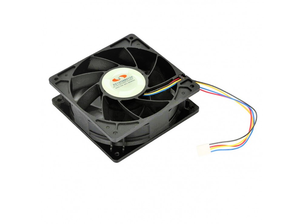 فن بلبرینگی 12V-2.8A چهارسیمه سایز 12x12 عرض 3.8cm کد KZ12038B012X فن بلبرینگی 12V-2.8A چهارسیمه سایز 12x12 عرض 3.8cm کد KZ12038B012X