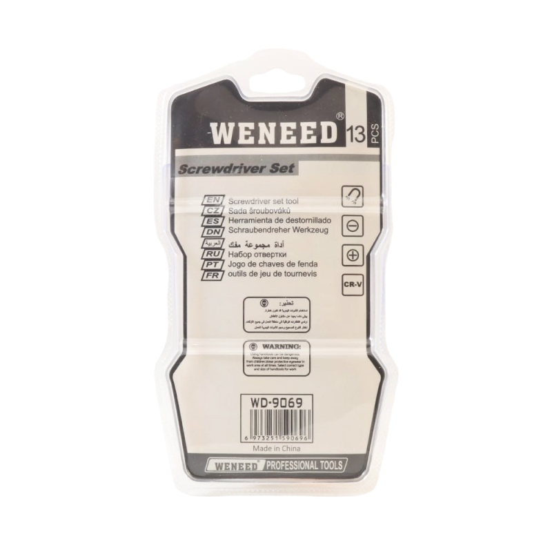 ست پیچ گوشتی 13 تکه مدل WD-9069 ست پیچ گوشتی 13 تکه مدل WD-9069