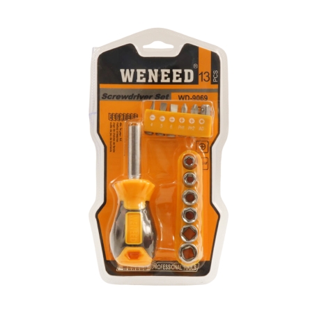 ست پیچ گوشتی 13 تکه مدل WD-9069 ست پیچ گوشتی 13 تکه مدل WD-9069