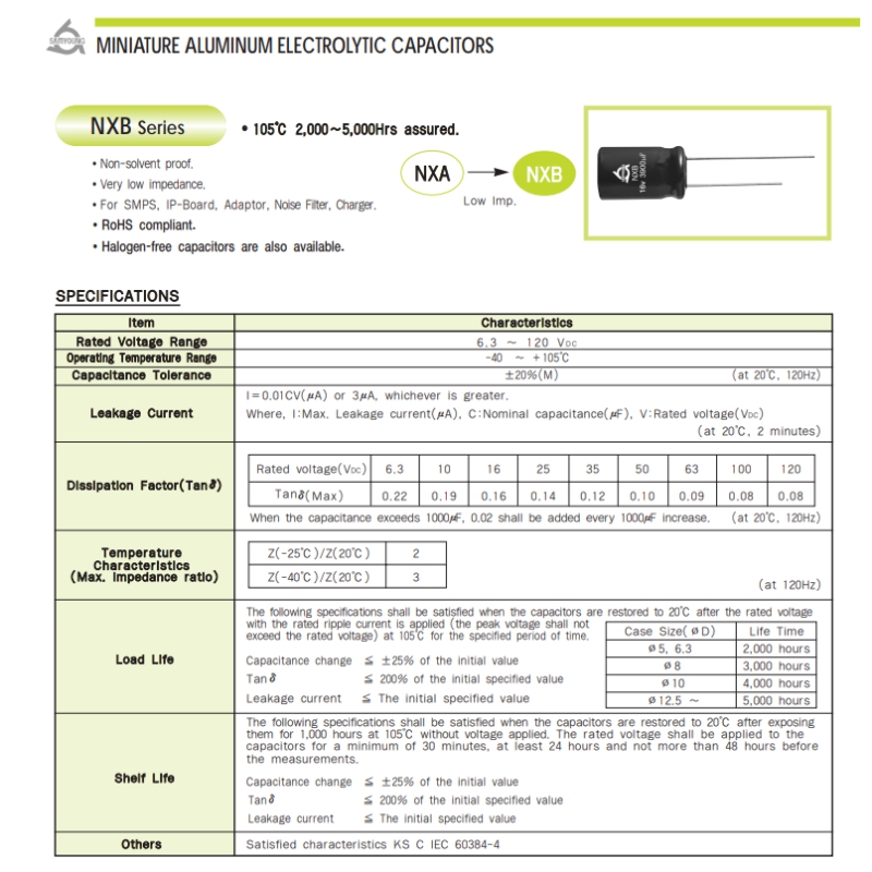 مجموعه 17 عددی خازن الکترولیتی 820uF / 25V کره ای مارک SAMYOUNG (SLC)
