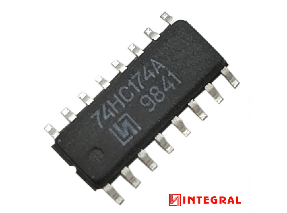 مجموعه 18 عددی تراشه فلیپ فلاپ 74HC174AD پکیج SOP-16 مارک INTEGRAL