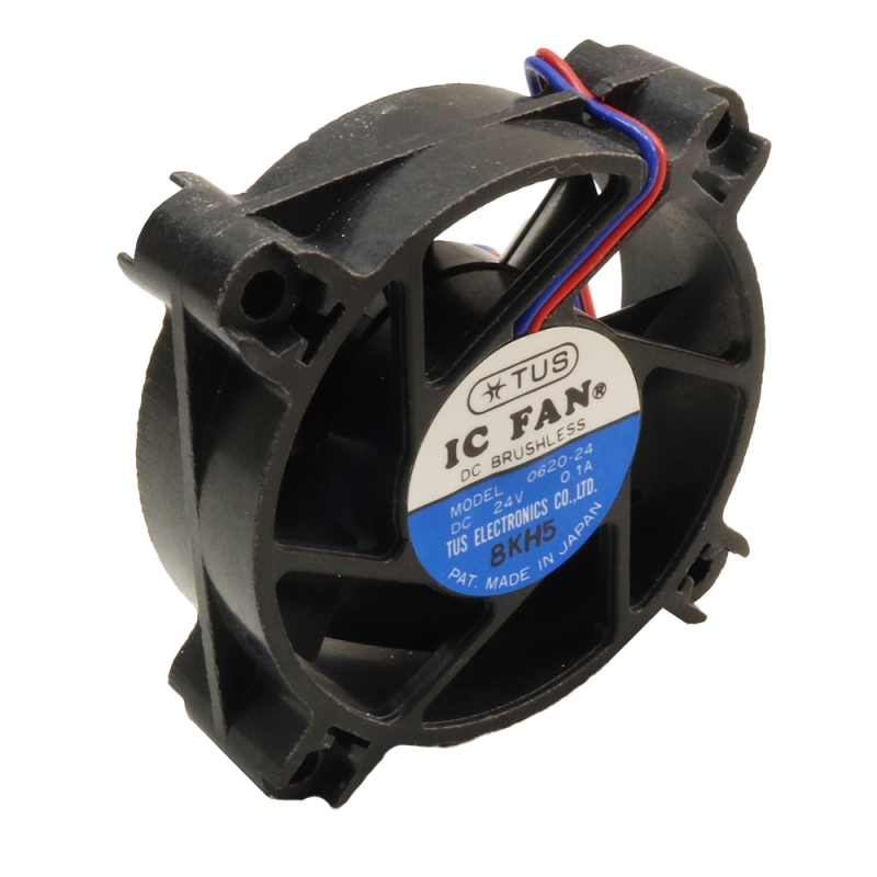 مجموعه 2 عددی فن 24V دو سیمه سایز 6x6 ضخامت 2.0cm مارک IC FAN مدل 24-0620