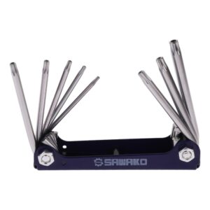 مجموعه 2 عددی آچار آلن چاقویی ستاره ای 8 تایی مدل S2902 مارک SAWAKO