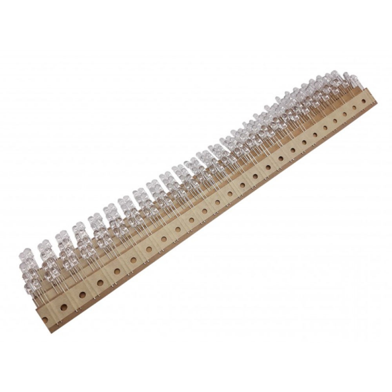 مجموعه 2 عددی LED اوال سبز شفاف 5mm بسته200 تایی