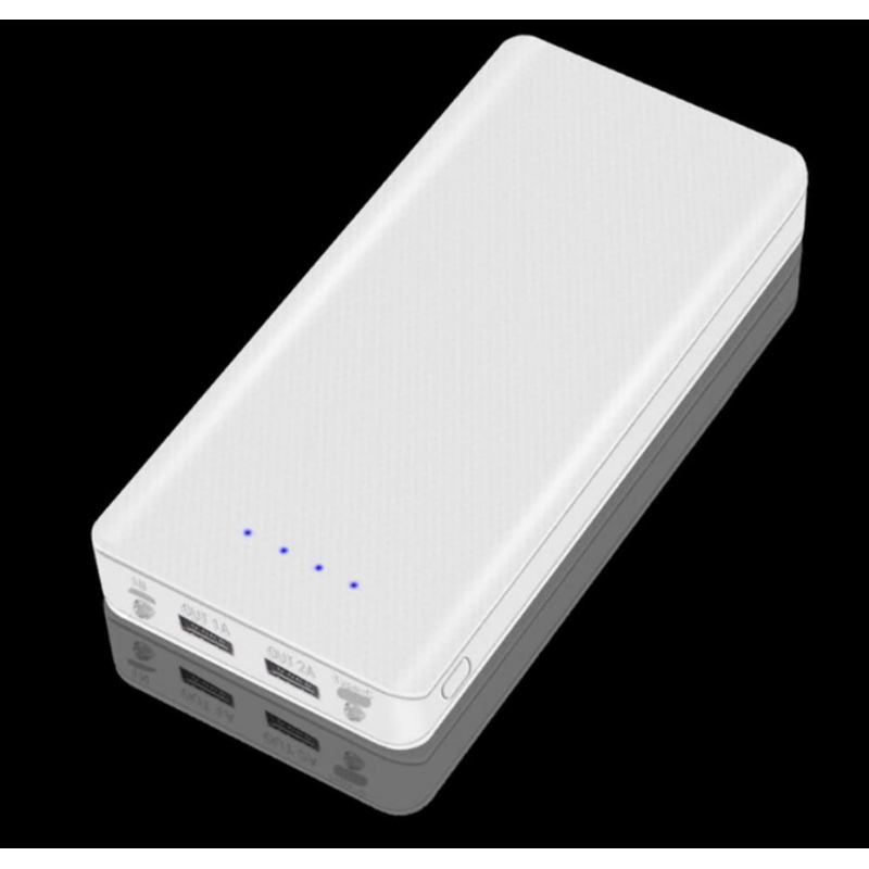 کیس پاوربانک 20000mAh با ورودی Type-C و micro USB و دو خروجی USB مدل W8