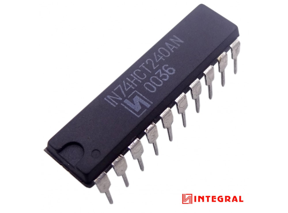 مجموعه 26 عددی تراشه بافر 74HCT240AN پکیج DIP مارک INTEGRAL