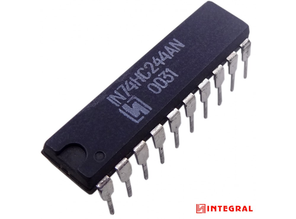 مجموعه 28 عددی تراشه بافر 74HC244 پکیج DIP مارک INTEGRAL