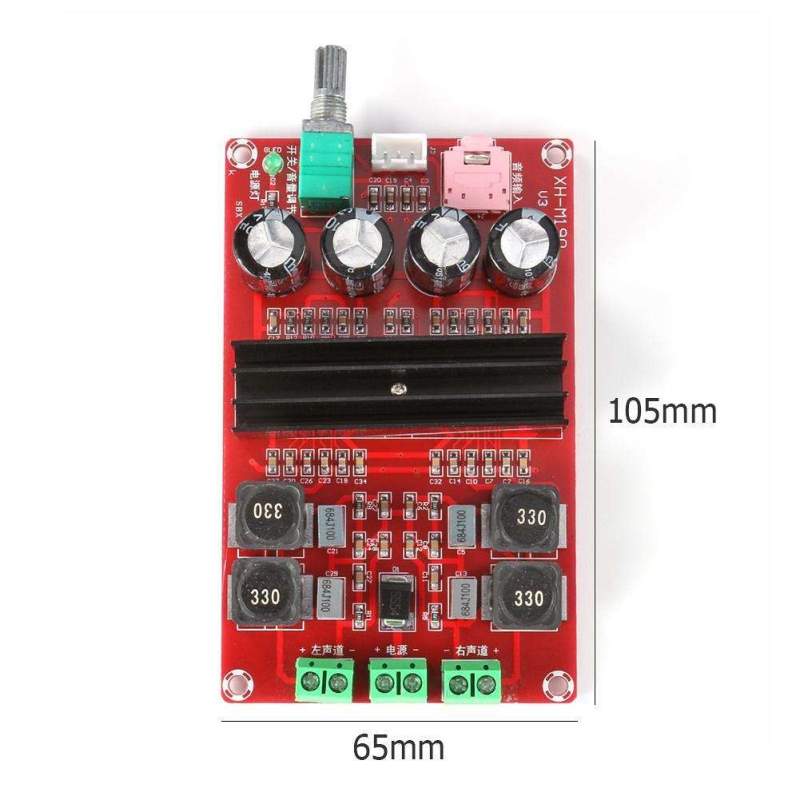 ماژول آمپلی فایر 2X100W وات استریو XH-M190