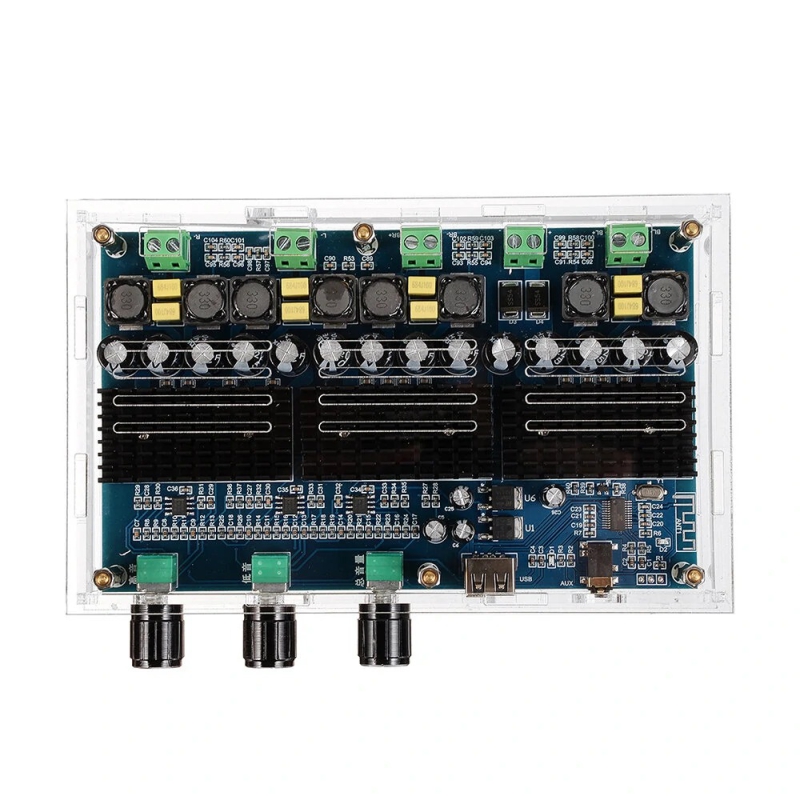 ماژول آمپلی فایر بلوتوثی 2x50W و ساب ووفر 2X100W وات استریو مدل XH-A310